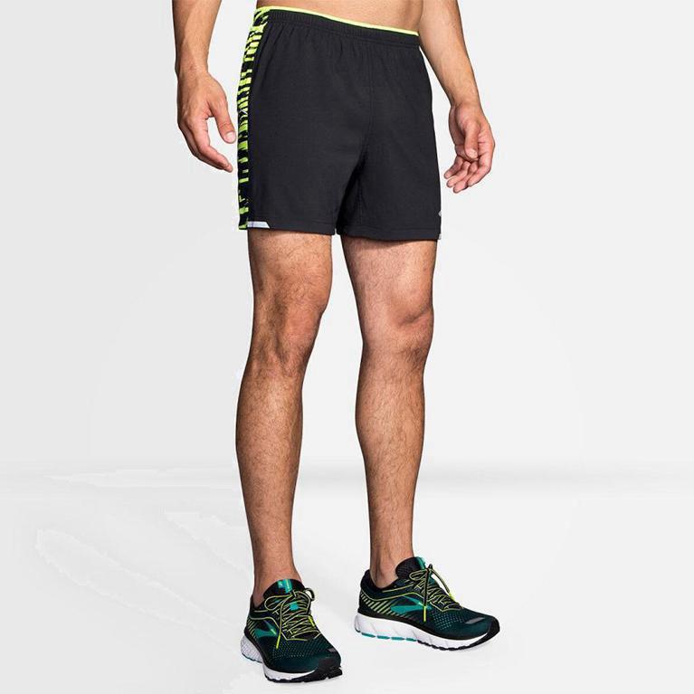 Brooks Nightlife 5 Hombre Pantalones Cortos - Grises (0483AYVTU)